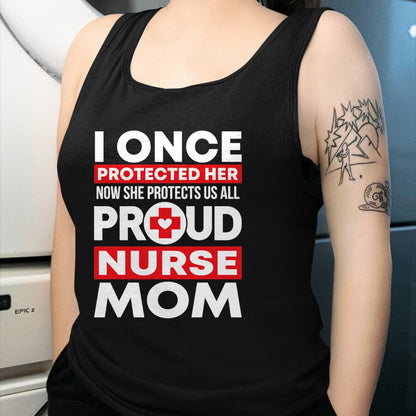 Funny Nurse Shirt, Nurse Unisex T-Shirt/Hoodie/Sweatshirt HLT00 - Proud Nurse Mom Love RN Daughter T-Shirt
