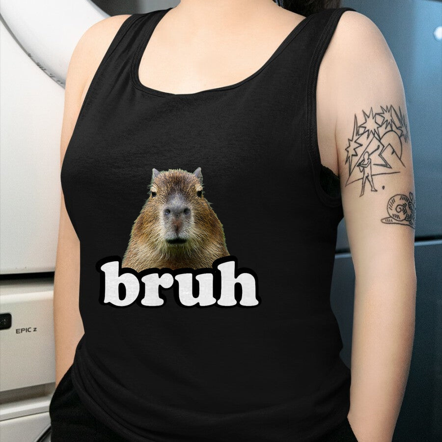 Cute Capybara Shirt, Funny Capybara Unisex T-Shirt/Hoodie/Sweatshirt HLT00 - Mens Womens Kids Meme Lover Bruh Capybara T-Shirt