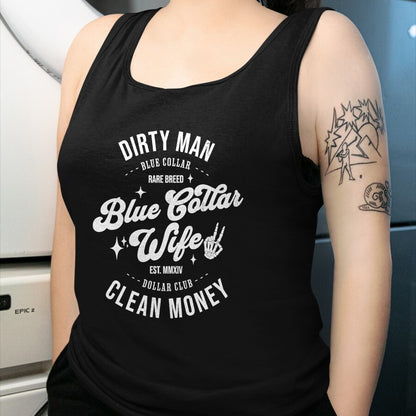 Best Wife Shirt, Wife and Husband Unisex T-Shirt/Hoodie/Sweatshirt HLT00 - Gift for wife T shirt, spoiled wife   Funny Blue Collar Wives Club Spoiled Wife Mothers Day T-Shirt