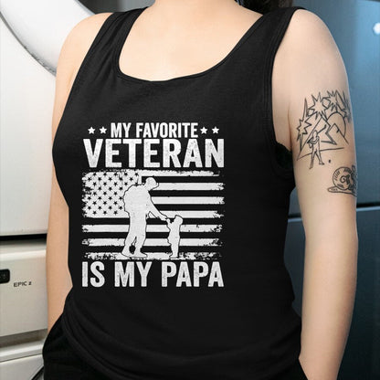 Proud Veteran Shirt, Funny Veteran UnisexT-Shirt/Hoodie/Sweatshirt HLT00 - Veterans Day Military My Favorite Veteran Is My Papa Kids T-Shirt