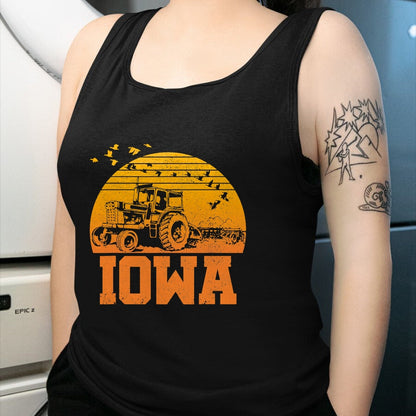 Best Farmer Life Shirt, Funny Farmer UnisexT-Shirt/Hoodie/Sweatshirt HLT00 - Iowa T-Shirt - Vintage Retro Tractor Farmer Shirt Gift T-Shirt