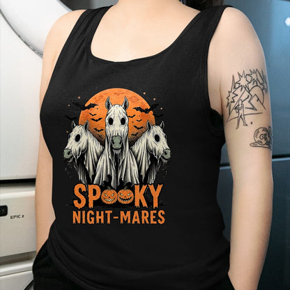 Best Horse Lover Shirt , Funny Horse UnisexT-Shirt/Hoodie/Sweatshirt HLT00 - Spooky Night-Mares Halloween Horse Ghost Funny Spooky Season T-Shirt