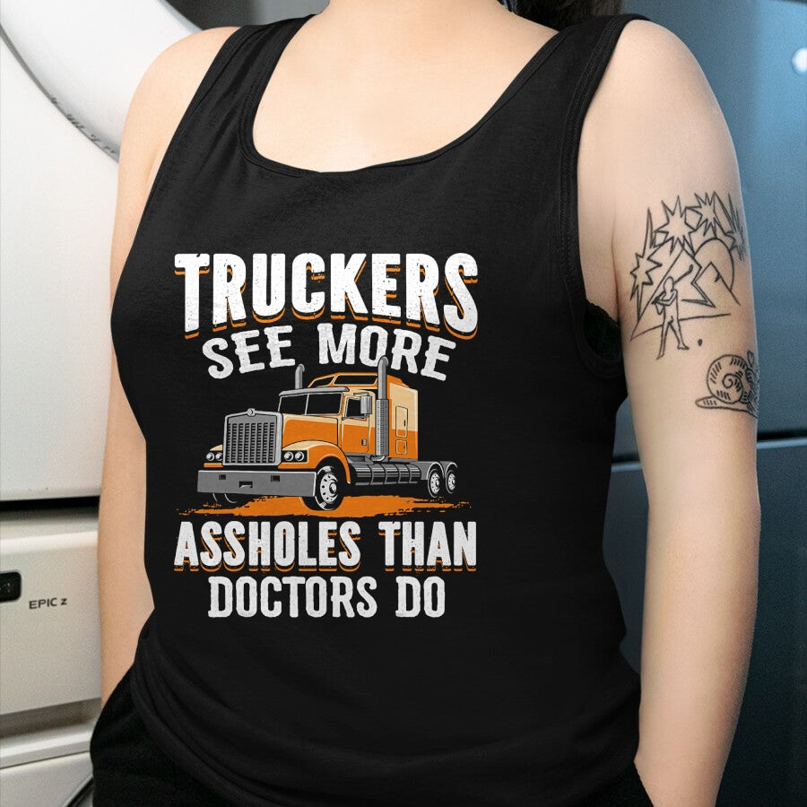 Best Truck Driver Life Shirt, Funny Trucker UnisexT-Shirt/Hoodie/Sweatshirt HLT00 - Truckers See More Funny Truck Driver Gifts for Trucking Dads T-Shirt (2)