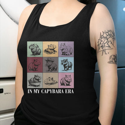 Cute Capybara Shirt, Funny Capybara Unisex T-Shirt/Hoodie/Sweatshirt HLT00 - Cute Capybara Lover In My Capybara Era Gift For Boys Girls T-Shirt