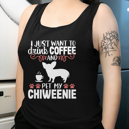 Dog Love Shirt, Dog Lover Gift T-Shirt/Hoodie/Sweatshirt HLT00 - Coffee Funny Cute Dog Owner Lover Chiweenie Dog Mom T-Shirt Vintage Retro T-Shirt (Copy)