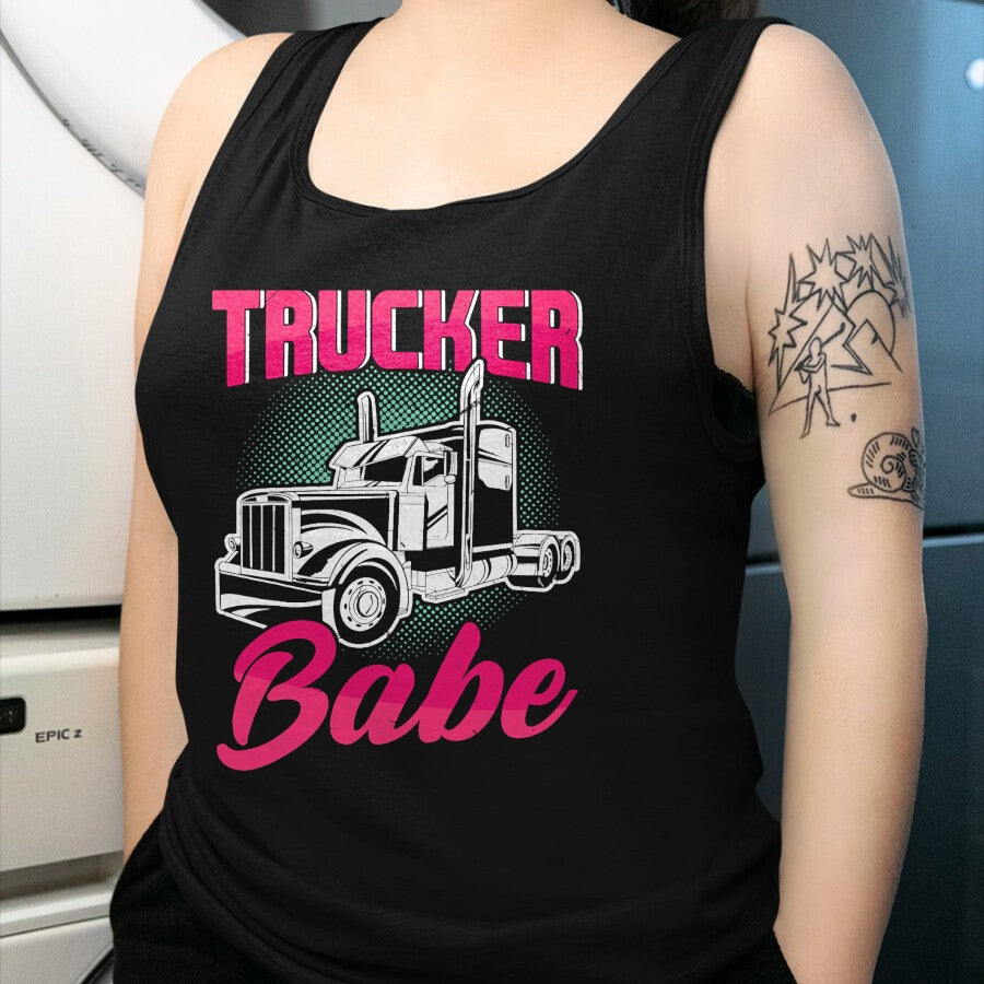 Best Truck Driver Life Shirt, Funny Trucker UnisexT-Shirt/Hoodie/Sweatshirt HLT00 - Trucker Babe Female Truck Driver Woman Trucker T-Shirt