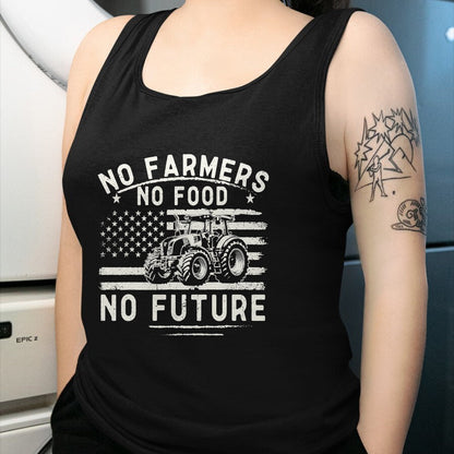 Best Farmer Life Shirt, Funny Farmer UnisexT-Shirt/Hoodie/Sweatshirt HLT00 - Farming Tractors USA Flag No Farmers No Food Farm Patriotic T-Shirt