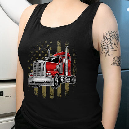 Best Truck Driver Life Shirt, Funny Trucker UnisexT-Shirt/Hoodie/Sweatshirt HLT00 - Patriotic Truck Driver American Flag Shirt Trucker Gifts Men T-Shirt