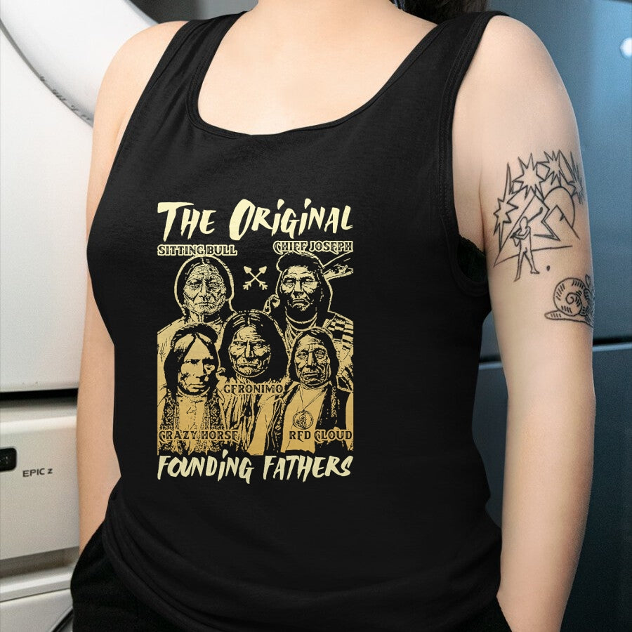 Native American T-Shirts, Vintage Native American Unisex T-Shirt/Hoodie/Sweatshirt HLT00 - The Original Founding Fathers Native American Themed