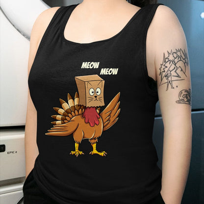 Best Thanksgiving Family Shirt , Funny Thanksgiving UnisexT-Shirt/Hoodie/Sweatshirt HLT00 - Thanksgiving Turkey Cat Meow Funny Men Women Thanksgiving T-Shirt