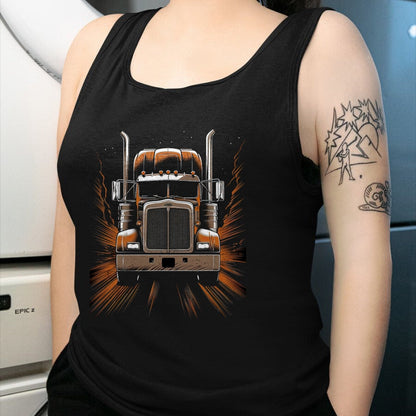 Best Truck Driver Life Shirt, Funny Trucker UnisexT-Shirt/Hoodie/Sweatshirt HLT00 - Trucker American Flag Big Rig Semi-Trailer Truck Driver T-Shirt (1)