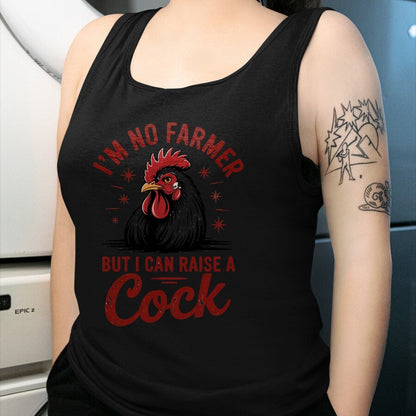 Best Farmer Life Shirt, Funny Farmer UnisexT-Shirt/Hoodie/Sweatshirt HLT00 - Funny I'm no Farmer but i can Raise a Cock, Farm Animal tee T-Shirt