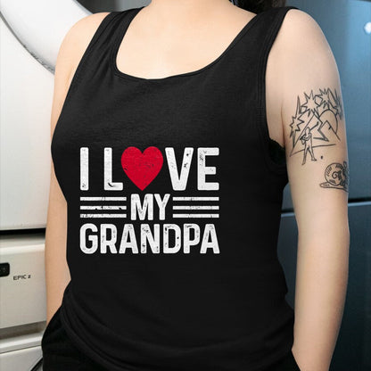 Best Grandpa Shirt, Proud Grandpa Unisex T-Shirt/Hoodie/Sweatshirt HLT00 - Kids I Love My Grandpa For Toddler, Boy, Girl, Youth, Baby T-Shirt