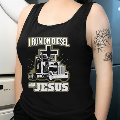 Best Truck Driver Life Shirt, Funny Trucker UnisexT-Shirt/Hoodie/Sweatshirt HLT00 - Jesus Truck Driver Christian Trucker T-Shirt, Men, Black, 3X-Large