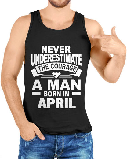 APRIL BORN MAN : COURAGE STRENGTH & PRIDE - FOR MAN - TLEE04 (SKU2606-126-04)