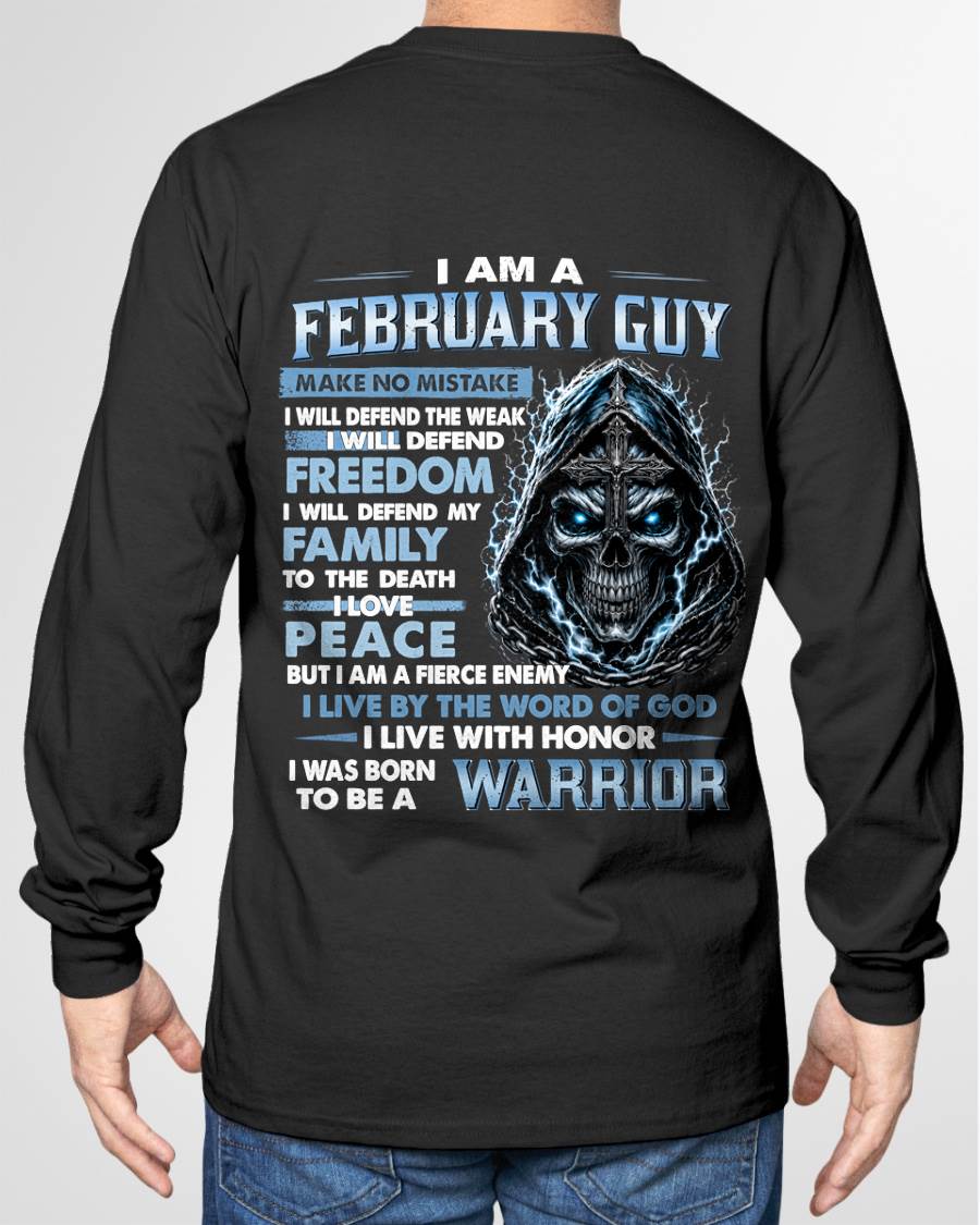FEBRUARY GUY – NEVER BACK DOWN - FOR MAN - TLEE02 (SKU2607-271-02)