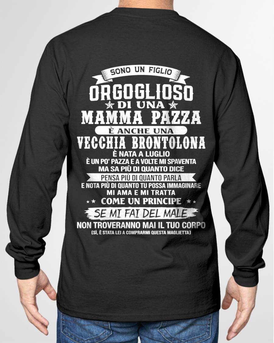 LUGLIO / FIGLIO DI UNA MAMMA PAZZA - REGALO DA MAMMA  - TLEE07 (SKU2606-204-07)