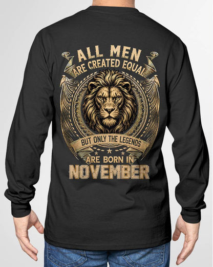 NOVEMBER BORN LEGEND SHIRT – LION KING - FOR MAN - TLEE11 (SKU2606-177-11)
