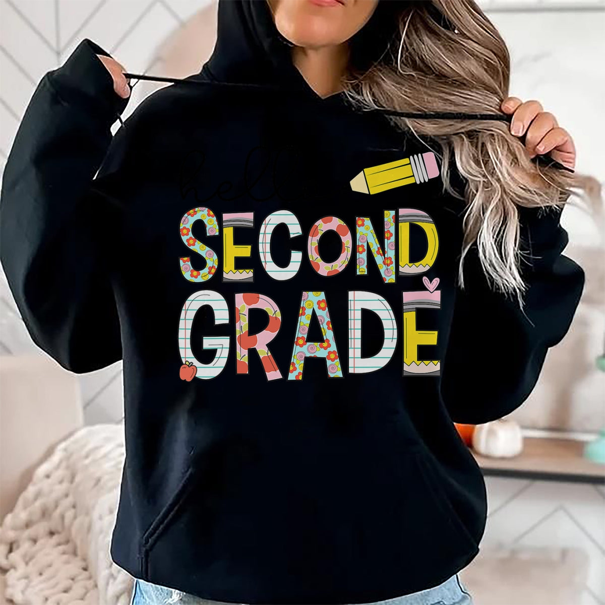 Best Teacher Shirt, Funny Teacher UnisexT-Shirt/Hoodie/Sweatshirt HLT00 - Hello Second Grade Team 2nd Grade Back to School Teacher Kid T-Shirt
