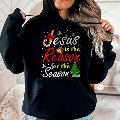 Christian Tee, Christian Faith Unisex T-Shirt/Hoodie/Sweatshirt HLT00 - Christian Jesus The Reason Christmas Stocking Stuffer Gifts T-Shirt