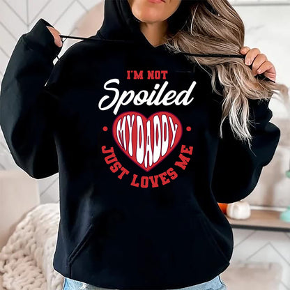 Best Wife Shirt, Wife and Husband Unisex T-Shirt/Hoodie/Sweatshirt HLT00 - I'm Not Spoiled My Daddy Just Loves Me Dad Daughter T-Shirt (2)