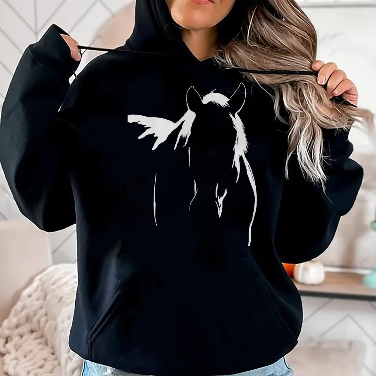 Best Horse Lover Shirt , Funny Horse UnisexT-Shirt/Hoodie/Sweatshirt HLT00 - Horse Silhouette Graphic Art Design T-Shirt