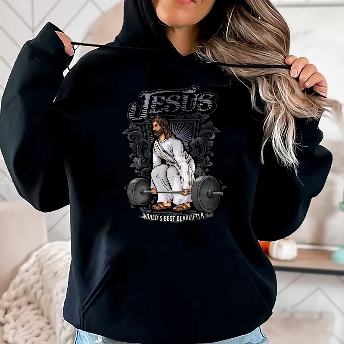 Christian Tee, Christian Faith Unisex T-Shirt/Hoodie/Sweatshirt HLT00 - Funny Jesus Christian Weight Lifting Men Women Gym Gag Gifts T-Shirt