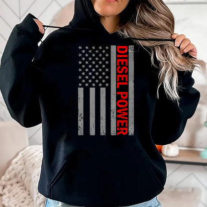 Best Mechanic Life Shirt, Funny Mechanic UnisexT-Shirt/Hoodie/Sweatshirt HLT00 - Diesel Power USA Flag Truck Turbo Brothers Mechanic T-Shirt
