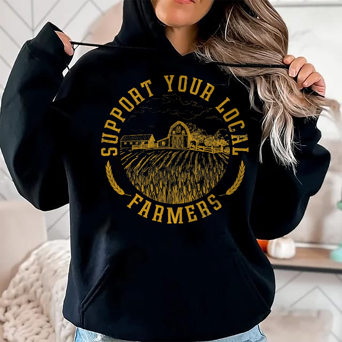 Best Farmer Life Shirt, Funny Farmer UnisexT-Shirt/Hoodie/Sweatshirt HLT00 - Vintage Support Your Local Farmers Farming Farm Farmer T-Shirt