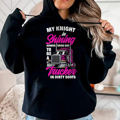 Best Truck Driver Life Shirt, Funny Trucker UnisexT-Shirt/Hoodie/Sweatshirt HLT00 - Funny Truck Driver Trucker Girlfriend Truckers Wife T-Shirt