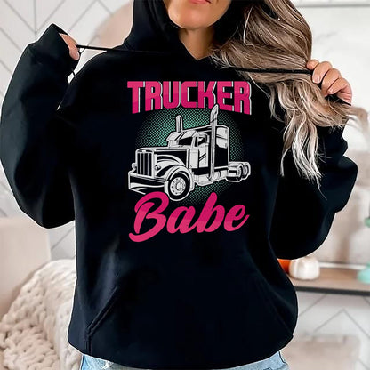 Best Truck Driver Life Shirt, Funny Trucker UnisexT-Shirt/Hoodie/Sweatshirt HLT00 - Trucker Babe Female Truck Driver Woman Trucker T-Shirt