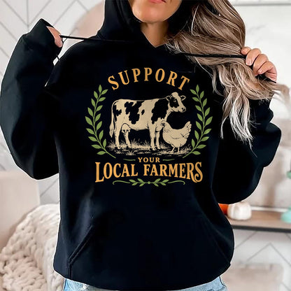 Best Farmer Life Shirt, Funny Farmer UnisexT-Shirt/Hoodie/Sweatshirt HLT00 - Support Your Local Farmers Farm Agriculture T-Shirt