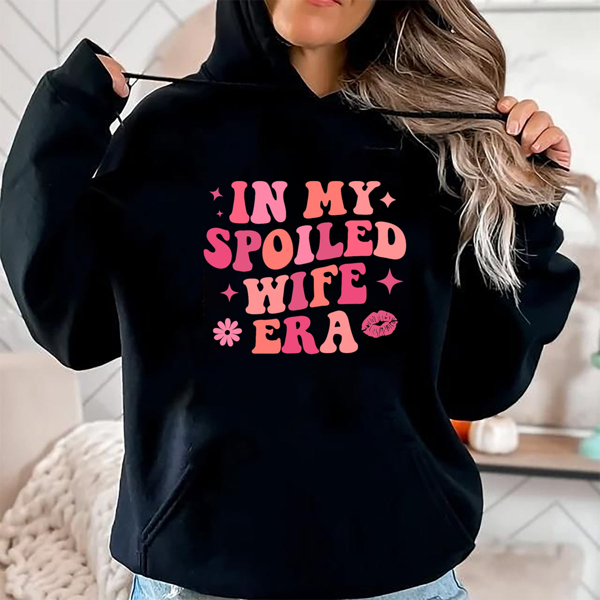 Best Wife Shirt, Wife and Husband Unisex T-Shirt/Hoodie/Sweatshirt HLT00 - Gift for wife T shirt, spoiled wife   In My Spoiled Wife Era Funny Husband T-Shirt