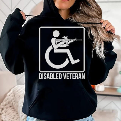 Proud Veteran Shirt, Funny Veteran UnisexT-Shirt/Hoodie/Sweatshirt HLT00 - Disabled Veteran US Military Handicap Vet Combat Veteran T-Shirt
