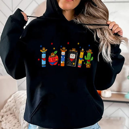 Best Student Shirt, Funny Back To School UnisexT-Shirt/Hoodie/Sweatshirt HLT00 - Western School Supplies Cowboy Teacher Back to School Funny T-Shirt