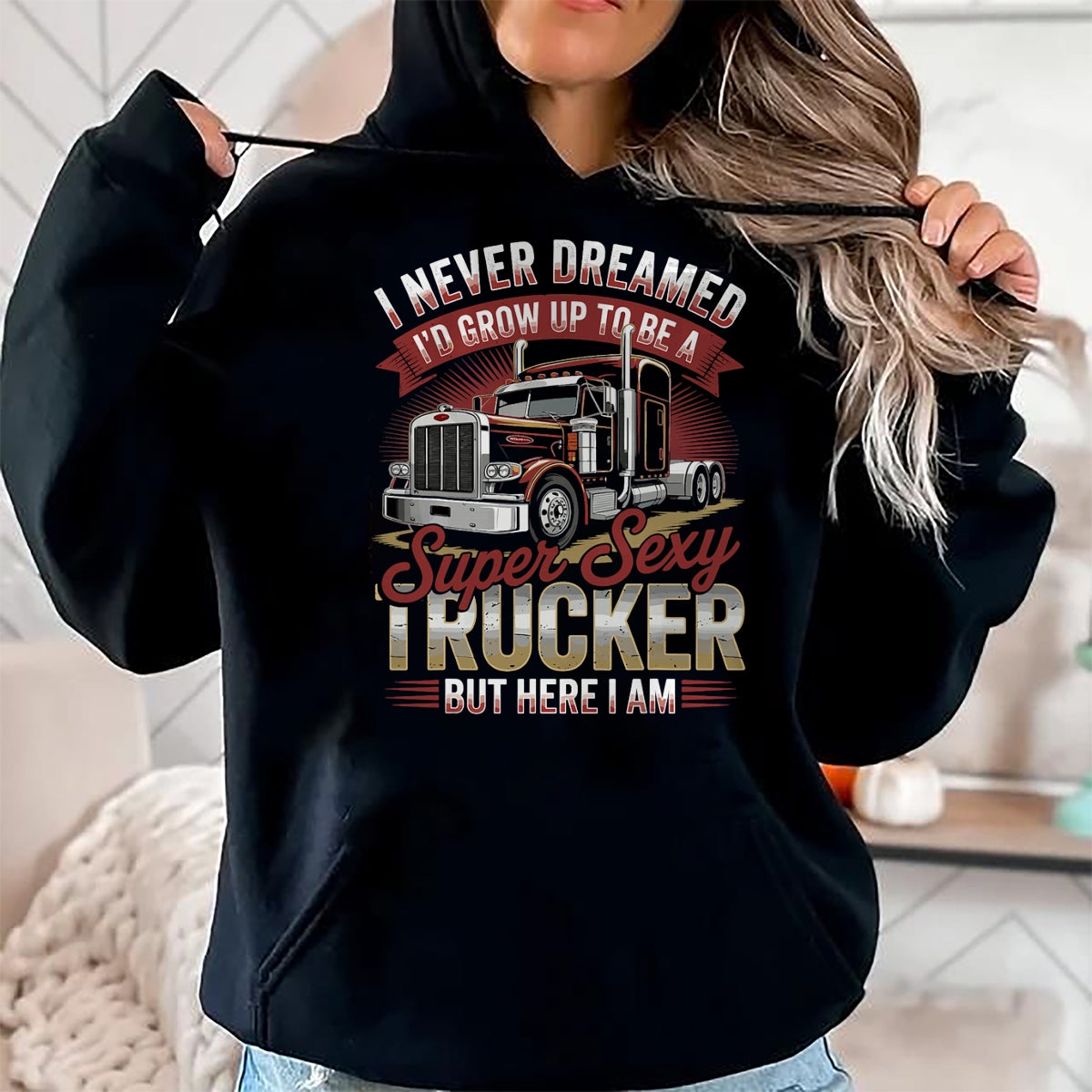 Best Truck Driver Life Shirt, Funny Trucker UnisexT-Shirt/Hoodie/Sweatshirt HLT00 - Semi Truck Driver Trucking T-Shirt (1)