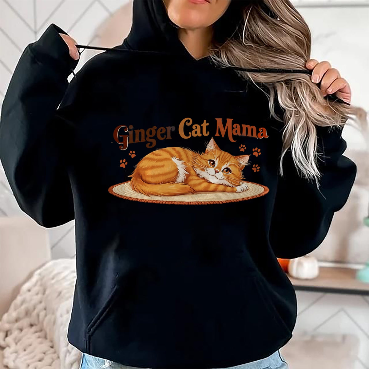 Cat Love Shirt, Funny Cat Lover Gift UnisexT-Shirt/Hoodie/Sweatshirt HLT00 - Ginger Cat Mama Ginger Mom lover Funny Gifts Cat Dad Cat Mom T-Shirt