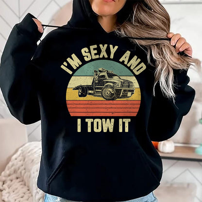 Best Truck Driver Life Shirt, Funny Trucker UnisexT-Shirt/Hoodie/Sweatshirt HLT00 - Tow Truck Driver Shirt Funny Towing Car Flat Bed Tow Truck T-Shirt