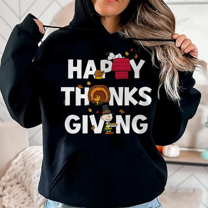 Best Thanksgiving Family Shirt , Funny Thanksgiving UnisexT-Shirt/Hoodie/Sweatshirt HLT00 - Peanuts - Happy Thanksgiving Icons T-Shirt