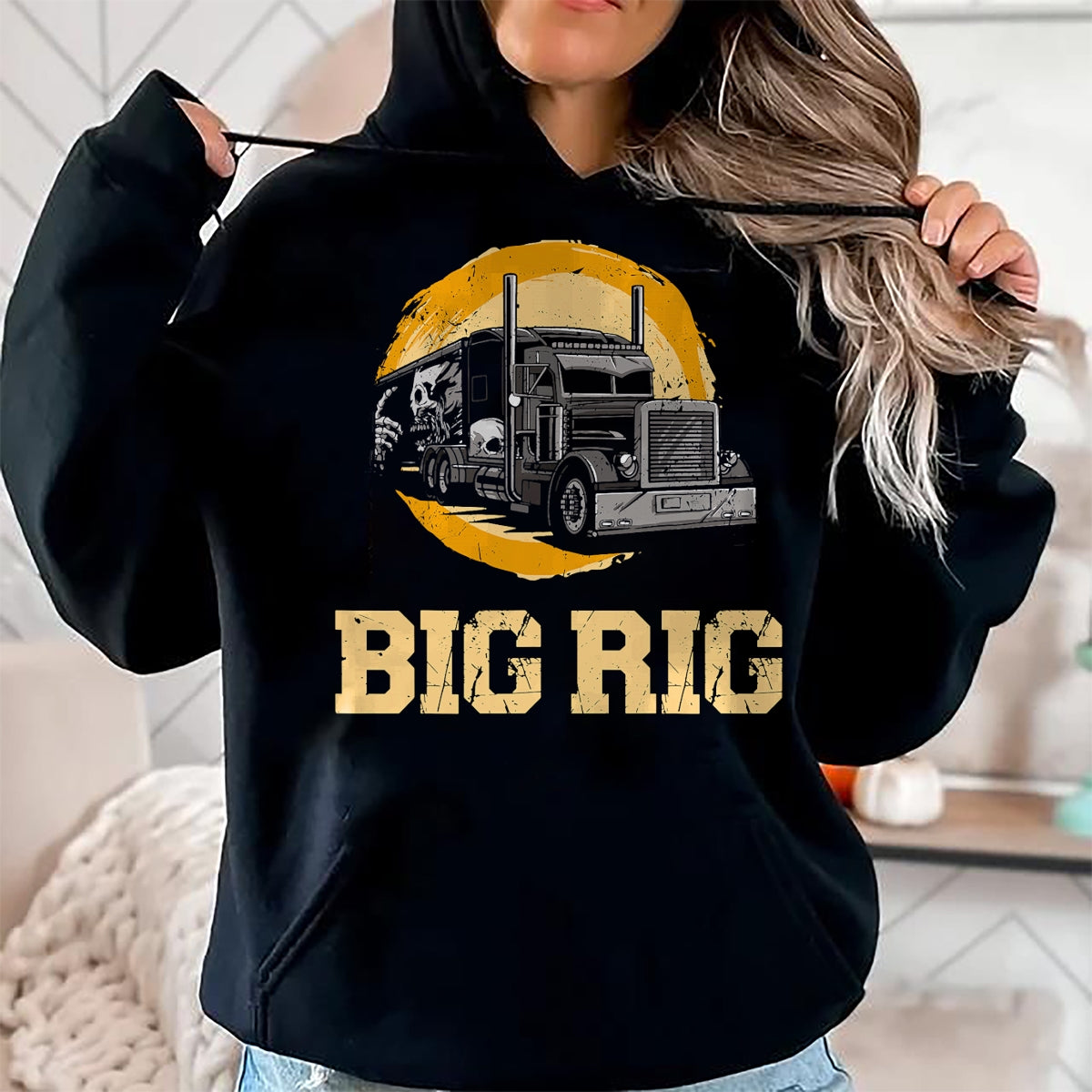Best Truck Driver Life Shirt, Funny Trucker UnisexT-Shirt/Hoodie/Sweatshirt HLT00 - Trucker Truck Driver Vintage Big Rig T-Shirt