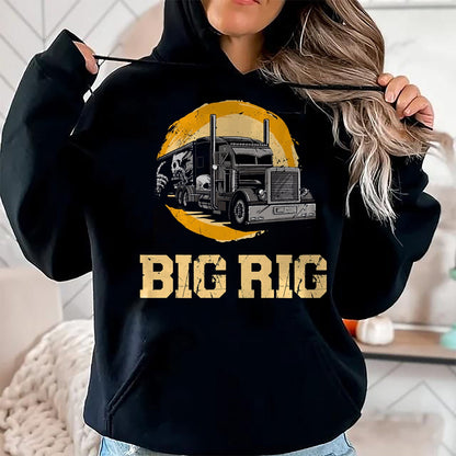 Best Truck Driver Life Shirt, Funny Trucker UnisexT-Shirt/Hoodie/Sweatshirt HLT00 - Trucker Truck Driver Vintage Big Rig T-Shirt