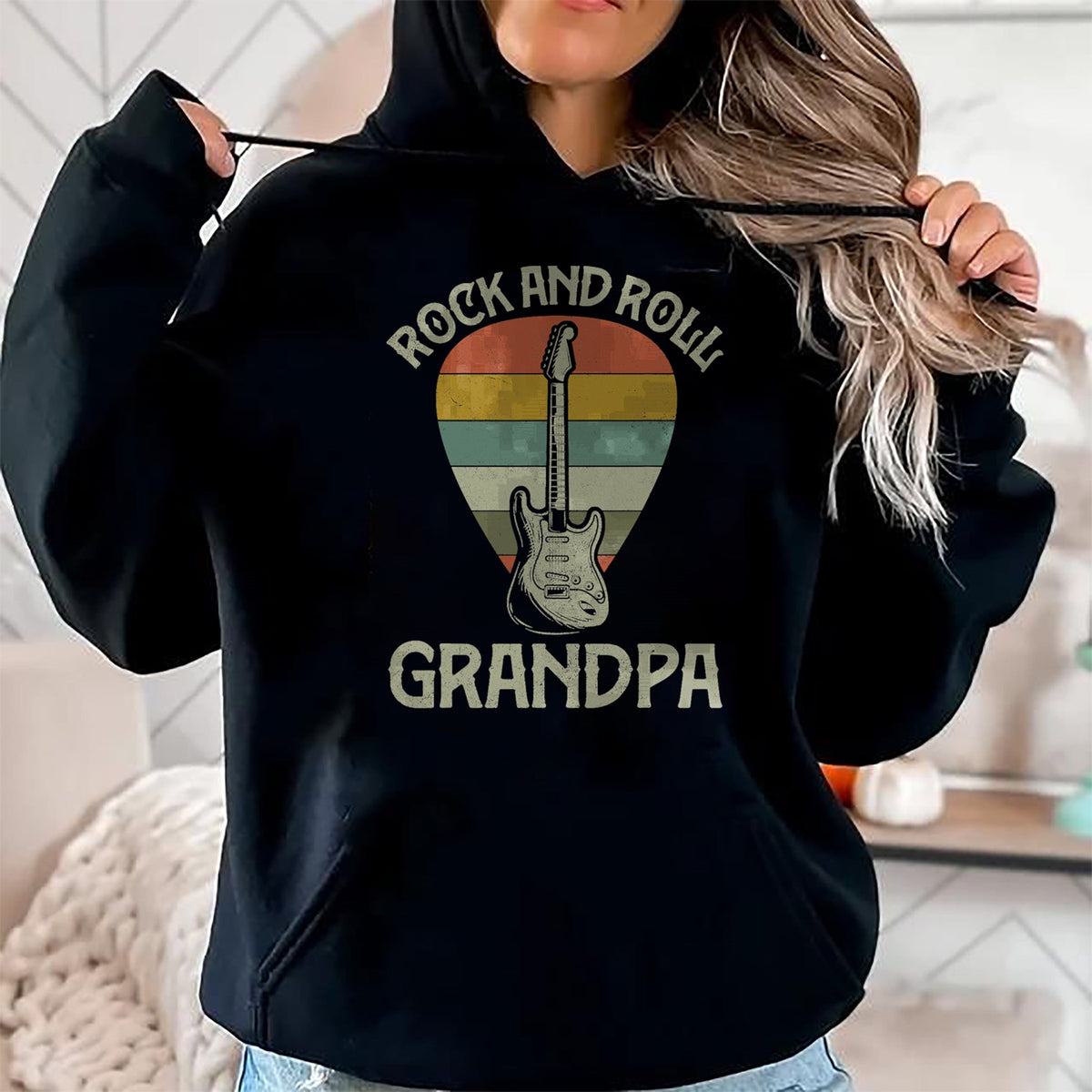 Best Grandpa Shirt, Proud Grandpa Unisex T-Shirt/Hoodie/Sweatshirt HLT00 - Guitarist Grandpa Fathers Day Shirts, Grandpa Guitar Player T-Shirt