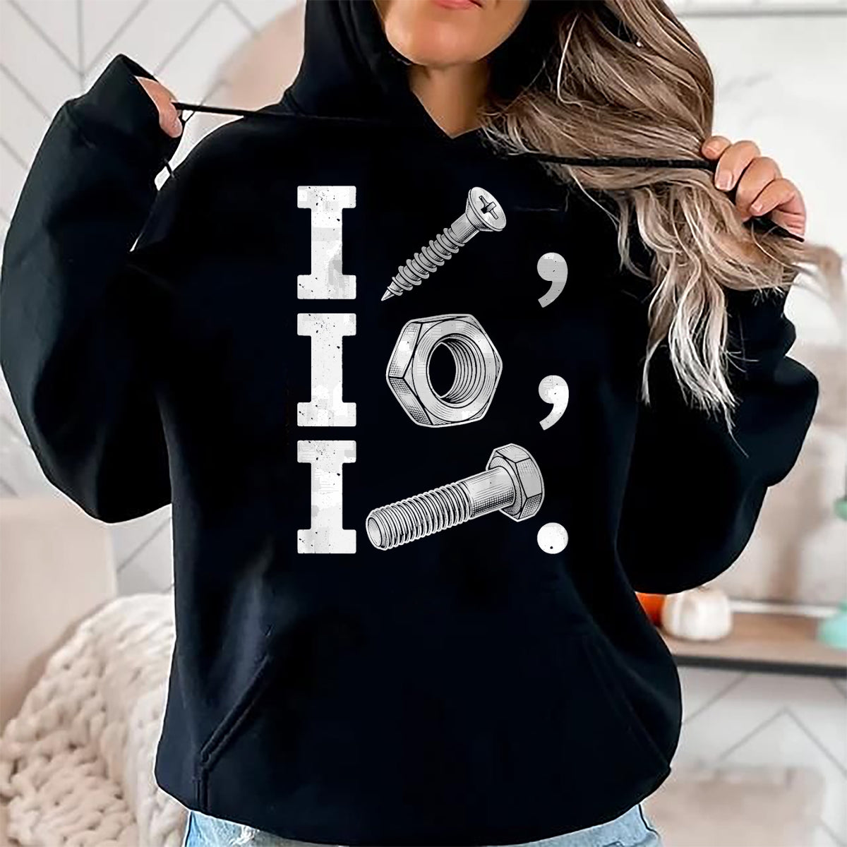 Best Mechanic Life Shirt, Funny Mechanic UnisexT-Shirt/Hoodie/Sweatshirt HLT00 - I Screw I Nut I Bolt Funny Handyman Mechanic Tool Humor Joke T-Shirt