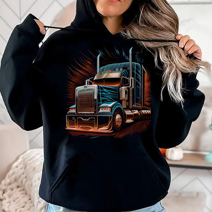 Best Truck Driver Life Shirt, Funny Trucker UnisexT-Shirt/Hoodie/Sweatshirt HLT00 - Truck Driver 18 Wheel Trucker T-Shirt