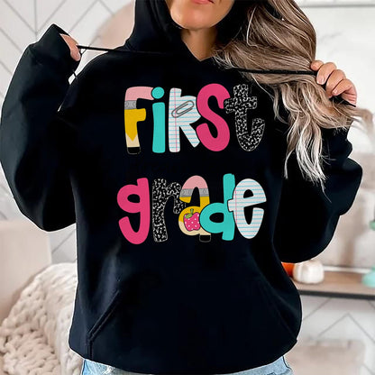 Best Teacher Shirt, Funny Teacher UnisexT-Shirt/Hoodie/Sweatshirt HLT00 - First Grade Dream Team Back to School 1st Grade Teacher T-Shirt