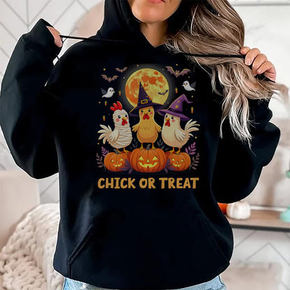 Best Farmer Life Shirt, Funny Farmer UnisexT-Shirt/Hoodie/Sweatshirt HLT00 - Chick or Treat Halloween Chicken Girl Farmer Halloween T-Shirt