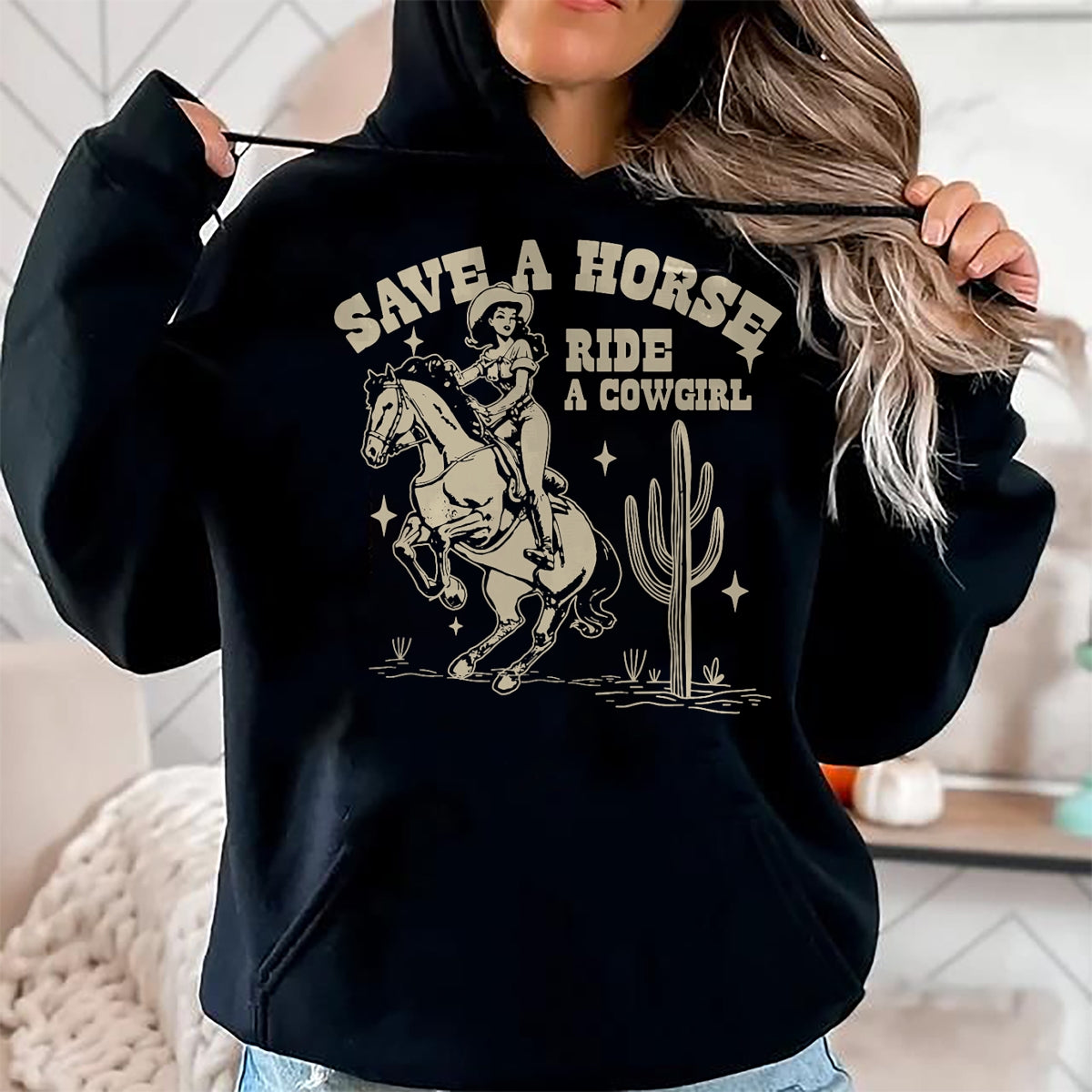 Best Horse Lover Shirt , Funny Horse UnisexT-Shirt/Hoodie/Sweatshirt HLT00 - Horse Lover Equestrian Riding Save A Horse Ride A Cowgirl T-Shirt