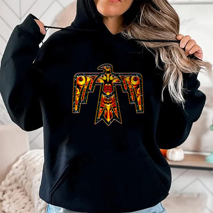 Native American T-Shirts, Vintage Native American Unisex T-Shirt/Hoodie/Sweatshirt HLT00 - Thunderbird Native American Symbol Power Eagle Falcon