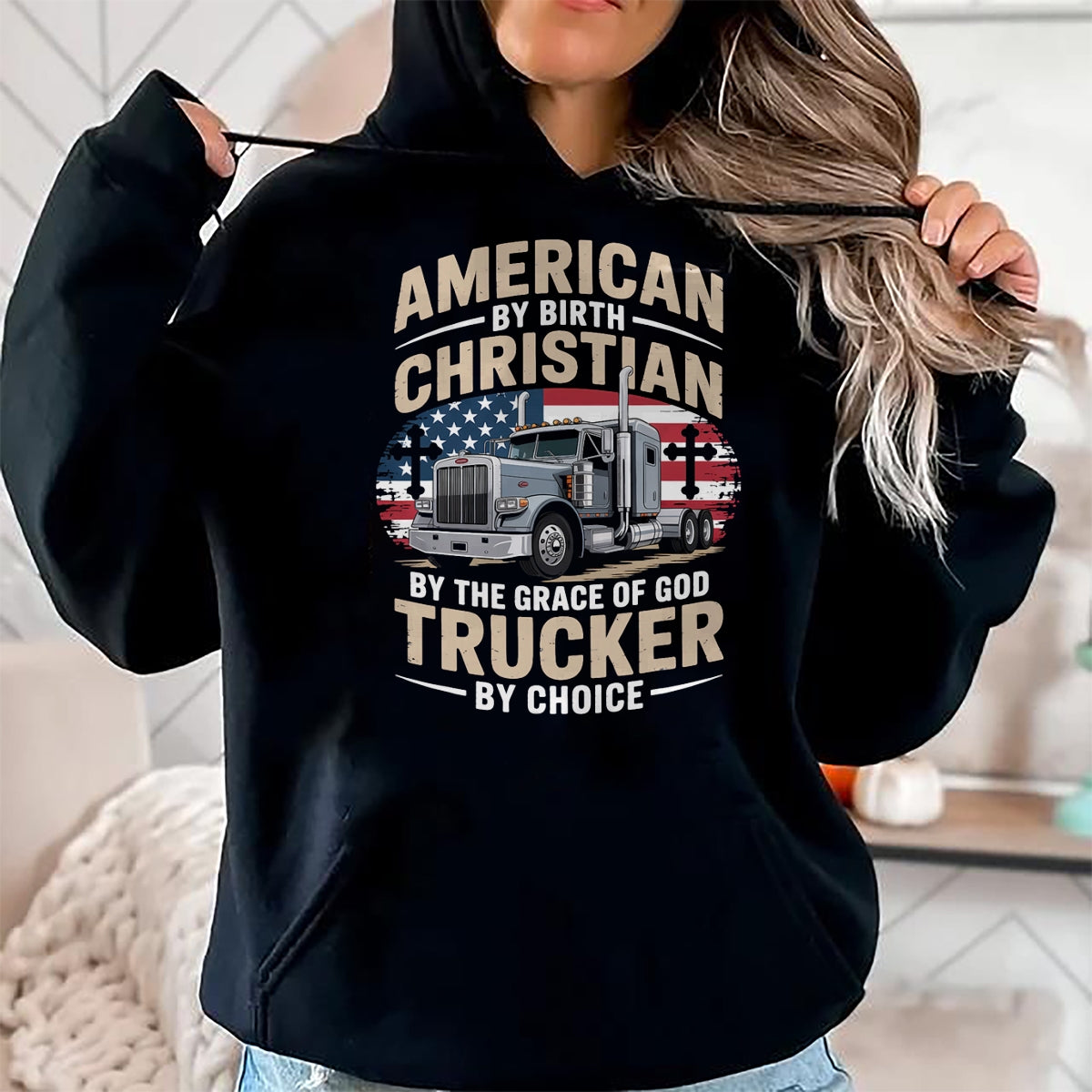 Best Truck Driver Life Shirt, Funny Trucker UnisexT-Shirt/Hoodie/Sweatshirt HLT00 - Driven Faith and Diesel Trucking Jesus Christian Trucker T-Shirt (1)