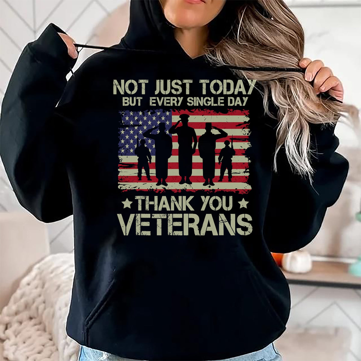 Proud Veteran Shirt, Funny Veteran UnisexT-Shirt/Hoodie/Sweatshirt HLT00 - Honoring All Who Served Thank You Veterans American Flag Men T-Shirt